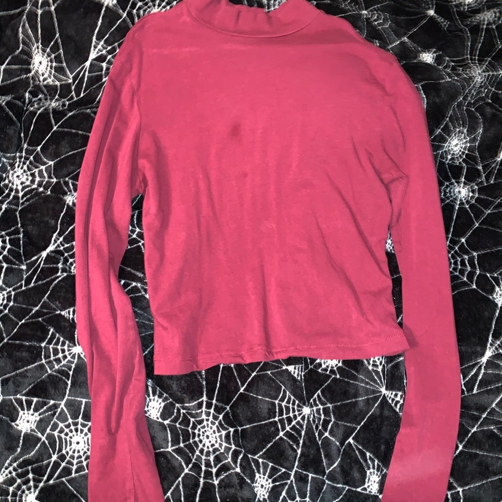 Red long sleeve top